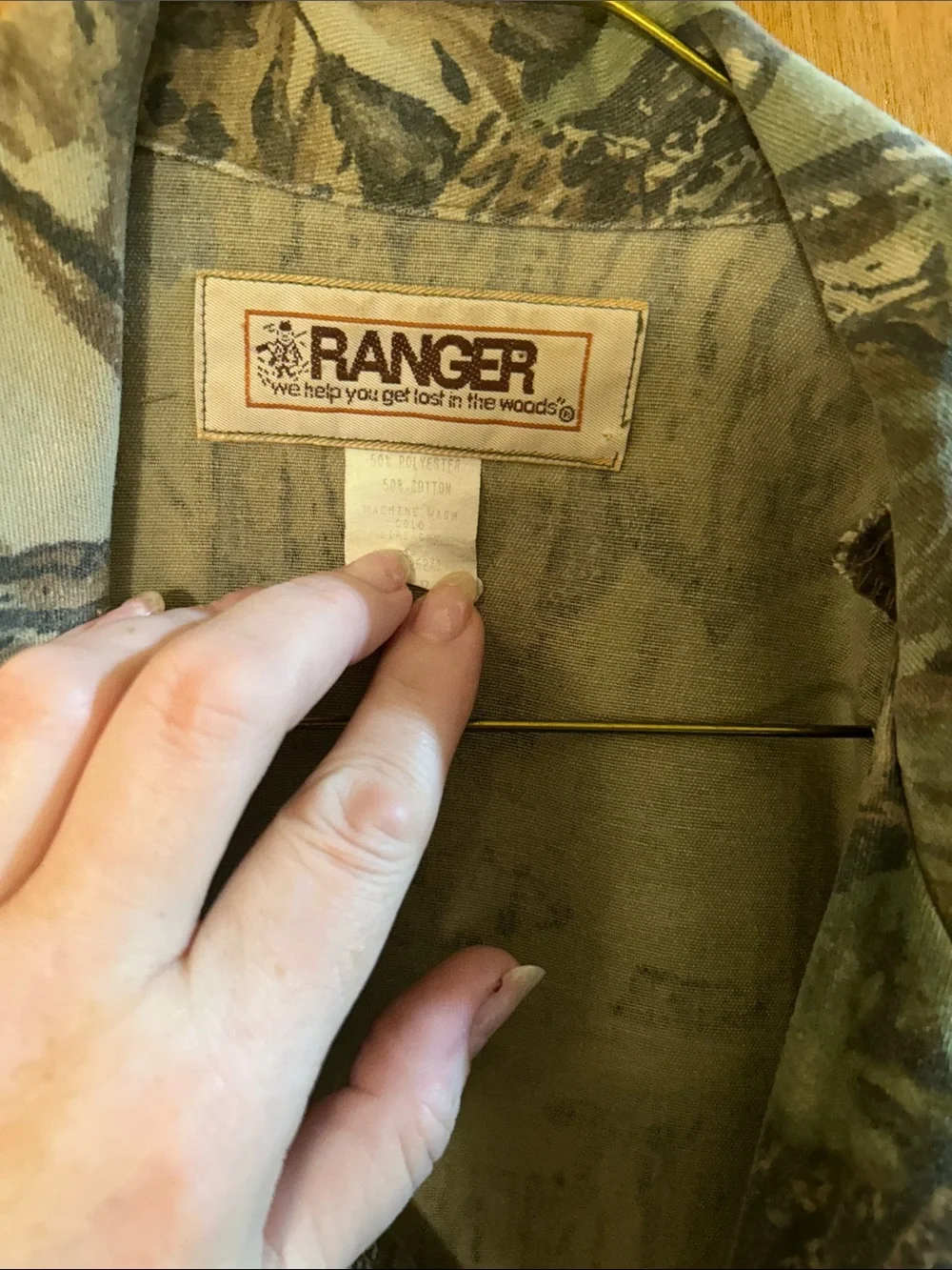 Men's Camouflage Field Jacket - Green Camo. Hunting. Large